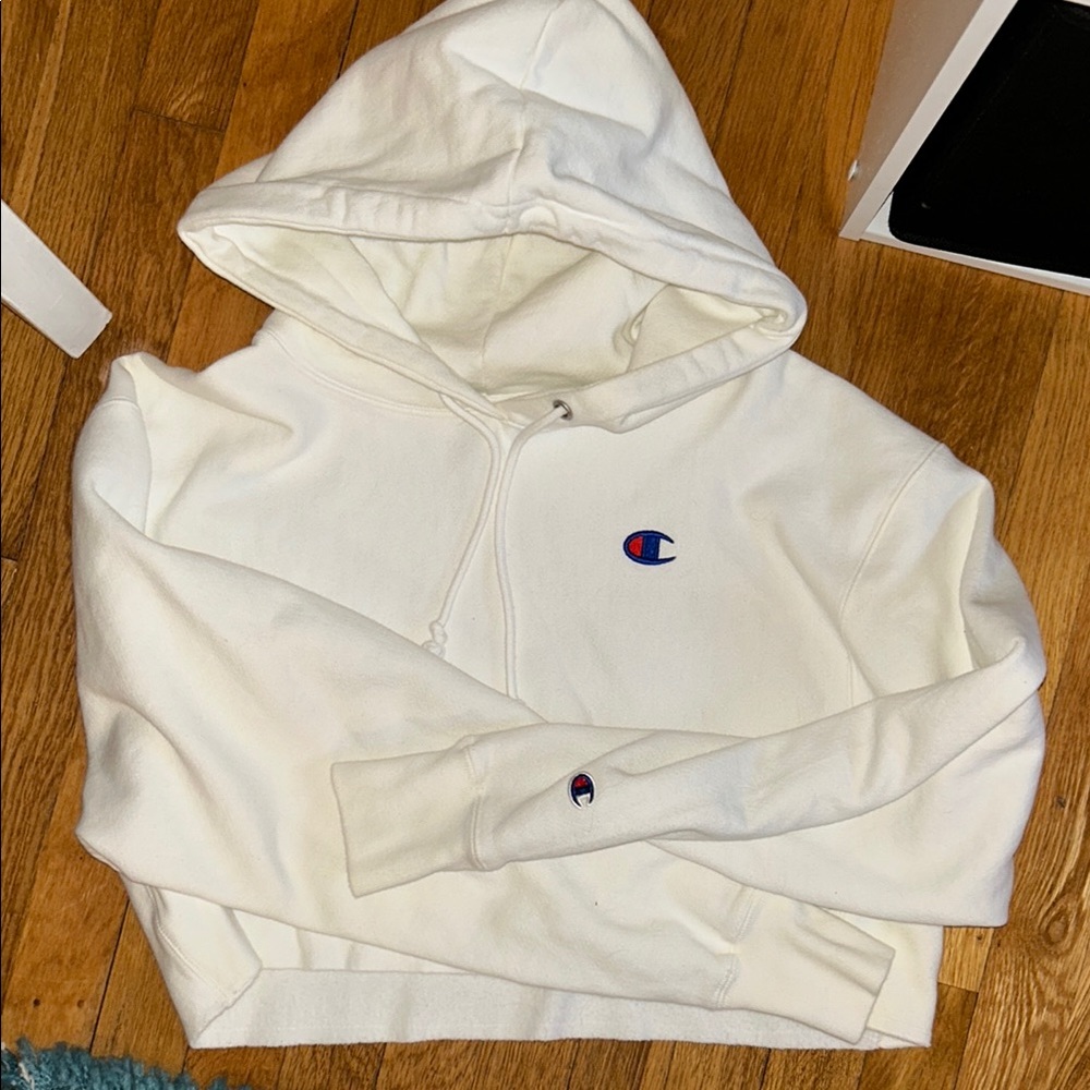 Champion White Hoodie